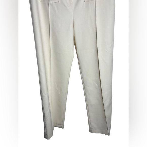 Sezane White Fabric Detail Pants - Picture 3 of 8